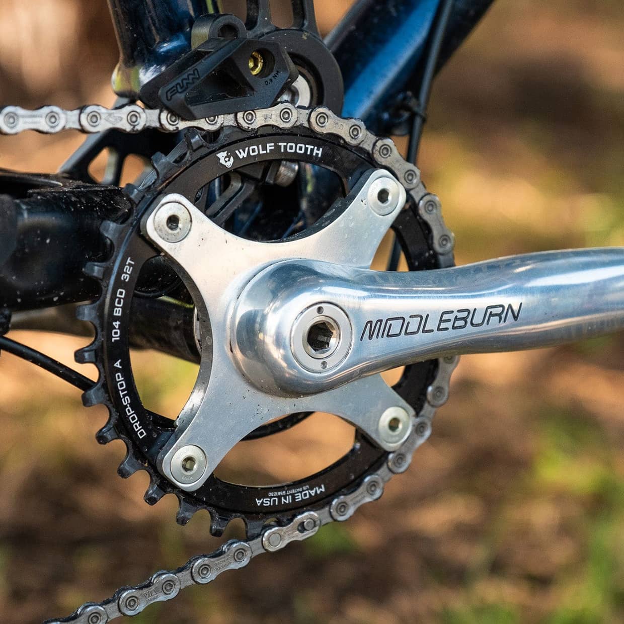 Drop Stop ChainRing 104PCD 4 Arm